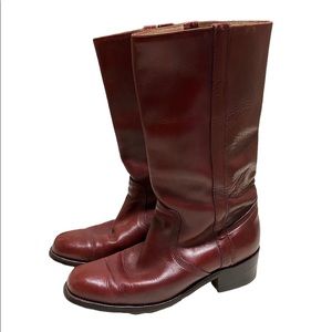 Frye Men's Cowboy Boots - Rich Burgundy